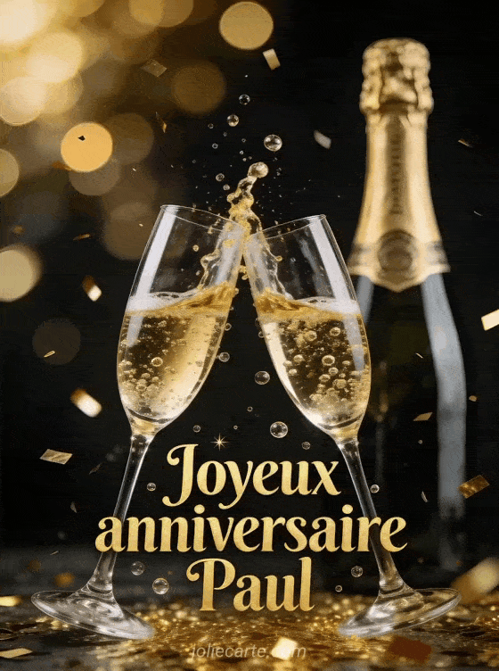 Joyeux anniversaire Paul - Paul champagne