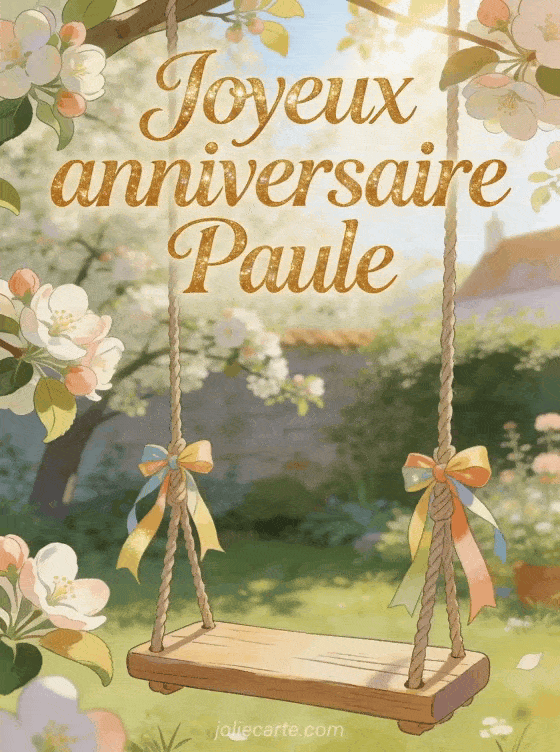Joyeux anniversaire Paule - Joyeux anniversaire paule gif anime