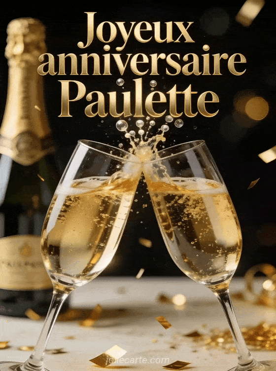 Joyeux anniversaire Paulette - Joyeux anniversaire paulette champagne