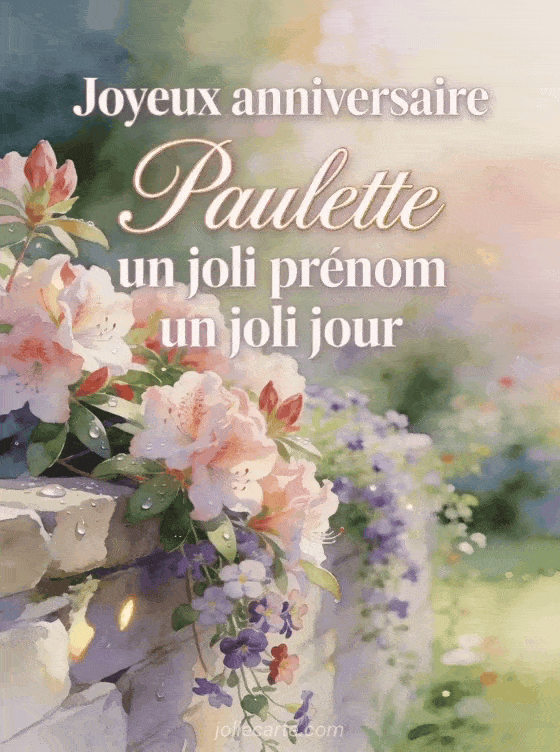 Joyeux anniversaire Paulette - Joyeux anniversaire paulette fleurs