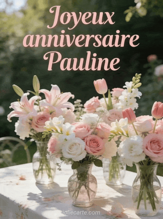 Joyeux anniversaire Pauline - Joyeux anniversaire pauline fleurs
