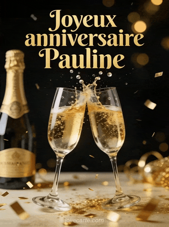 Joyeux anniversaire Pauline - Pauline champagne