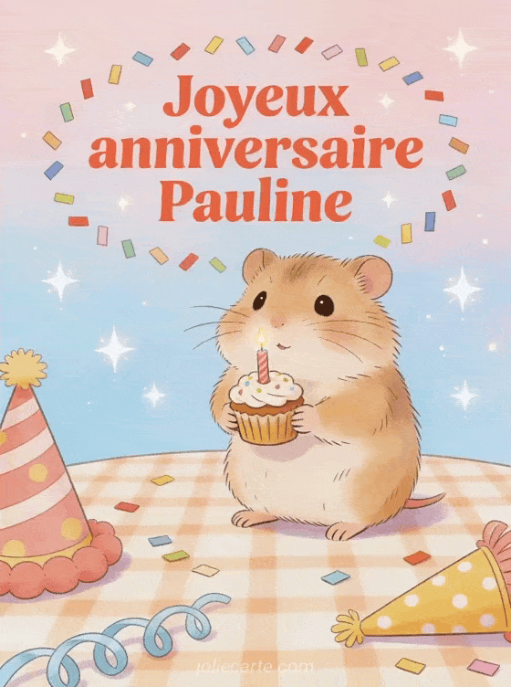 Joyeux anniversaire Pauline - Carte joyeux anniversaire pauline