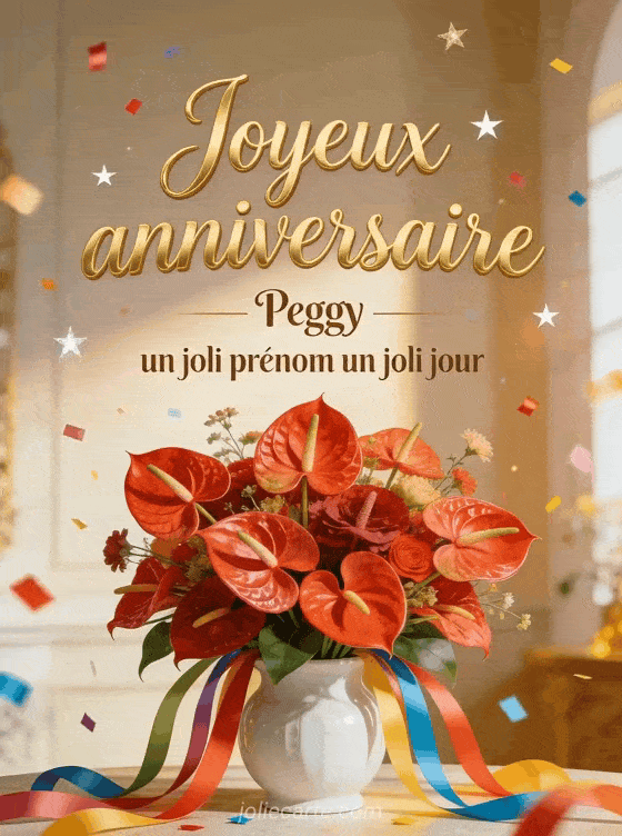 Joyeux anniversaire Peggy - Carte joyeux anniversaire peggy