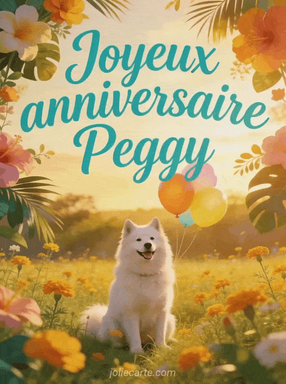 Joyeux anniversaire Peggy - Carte joyeux anniversaire peggy gratuite