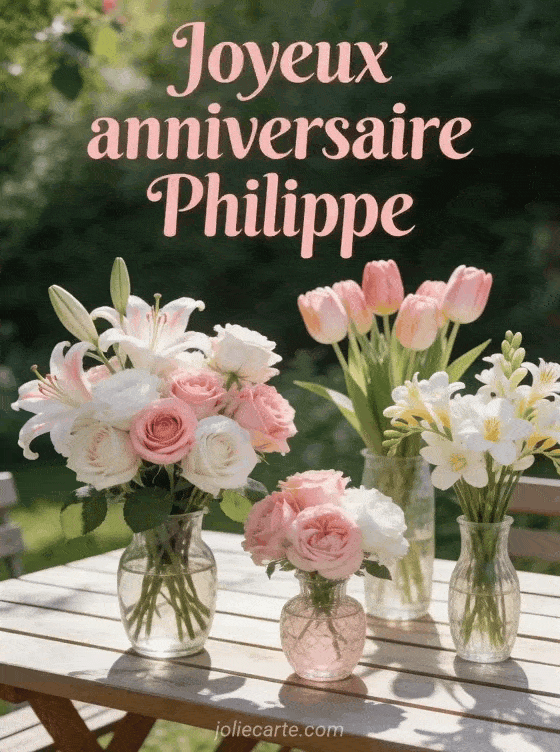 Joyeux anniversaire Philippe - Joyeux anniversaire philippe fleurs