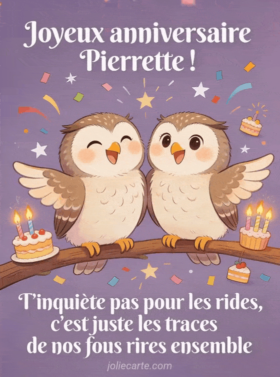 Joyeux anniversaire Pierrette - Pierrette rigolo