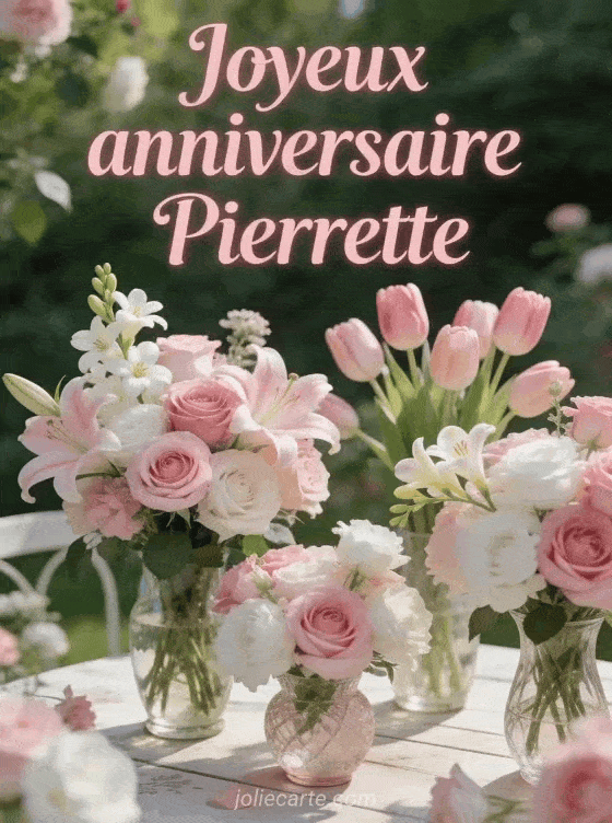 Joyeux anniversaire Pierrette - Joyeux anniversaire pierrette fleurs