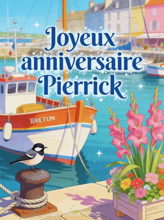 Joyeux anniversaire Pierrick - Carte joyeux anniversaire pierrick