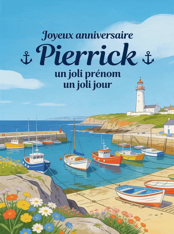 Joyeux anniversaire Pierrick - Carte joyeux anniversaire pierrick gratuite