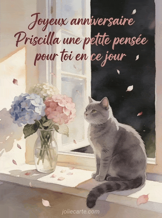 Joyeux anniversaire Priscilla - Joyeux anniversaire priscilla gif anime