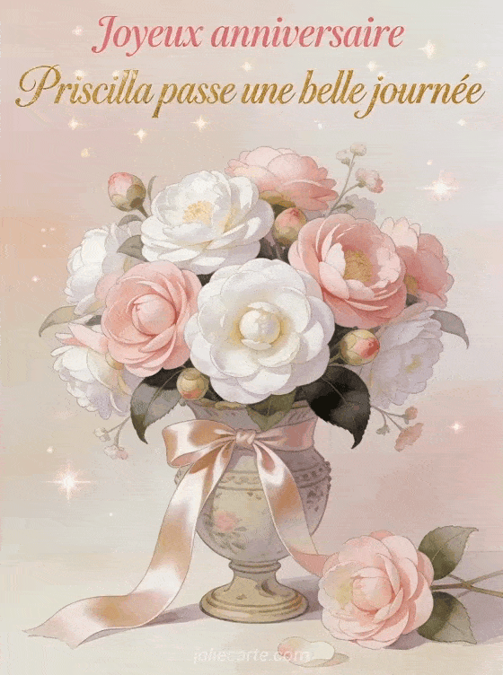 Joyeux anniversaire Priscilla - Carte joyeux anniversaire priscilla
