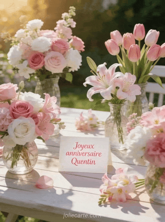 Joyeux anniversaire Quentin - Joyeux anniversaire quentin fleurs