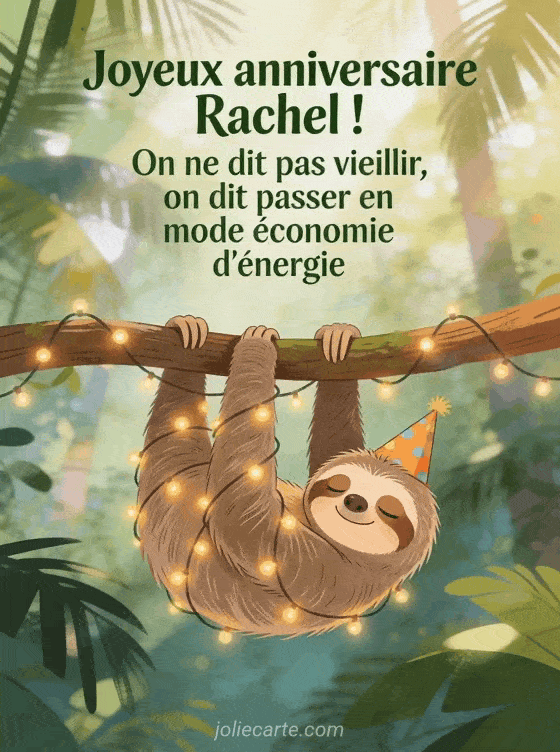 Joyeux anniversaire Rachel - Rachel humour