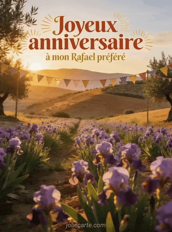 Joyeux anniversaire Rafael - Carte joyeux anniversaire rafael