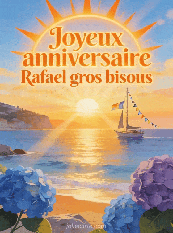 Joyeux anniversaire Rafael - Joyeux anniversaire rafael gros bisous