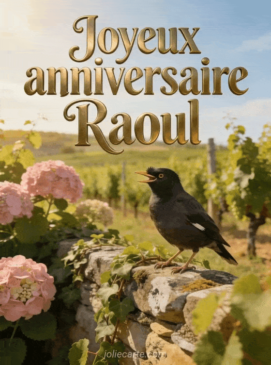 Joyeux anniversaire Raoul - Carte joyeux anniversaire raoul