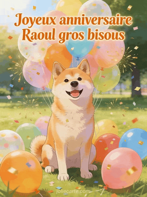Joyeux anniversaire Raoul - Joyeux anniversaire raoul gros bisous