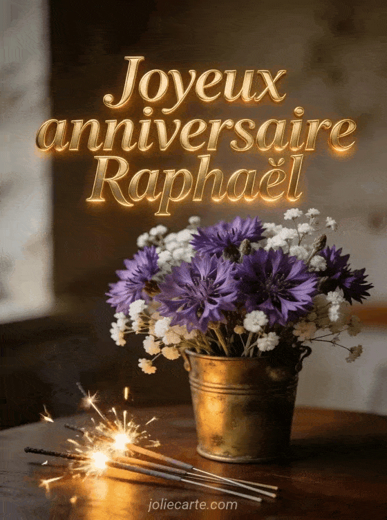 Joyeux anniversaire Raphaël - Joyeux anniversaire raphael fleurs