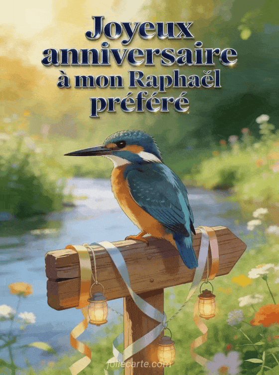 Joyeux anniversaire Raphaël - Carte joyeux anniversaire raphael