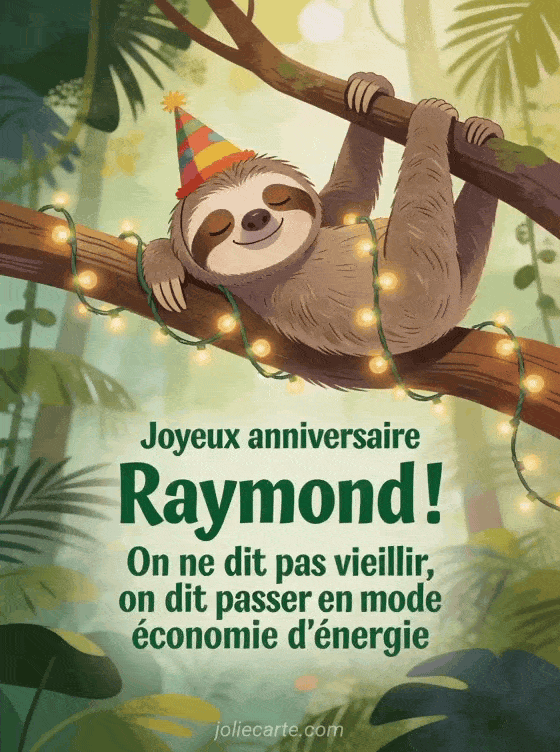 Joyeux anniversaire Raymond - Raymond humour