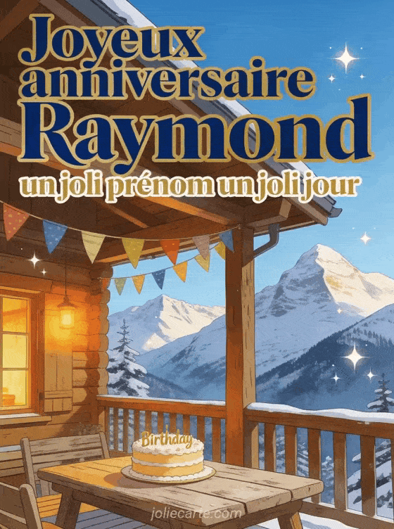 Joyeux anniversaire Raymond - Carte joyeux anniversaire raymond gratuite