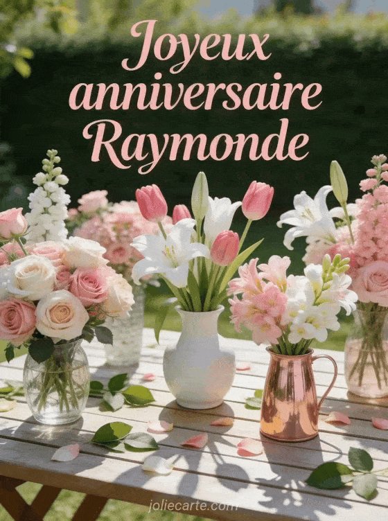 Joyeux anniversaire Raymonde - Joyeux anniversaire raymonde fleurs