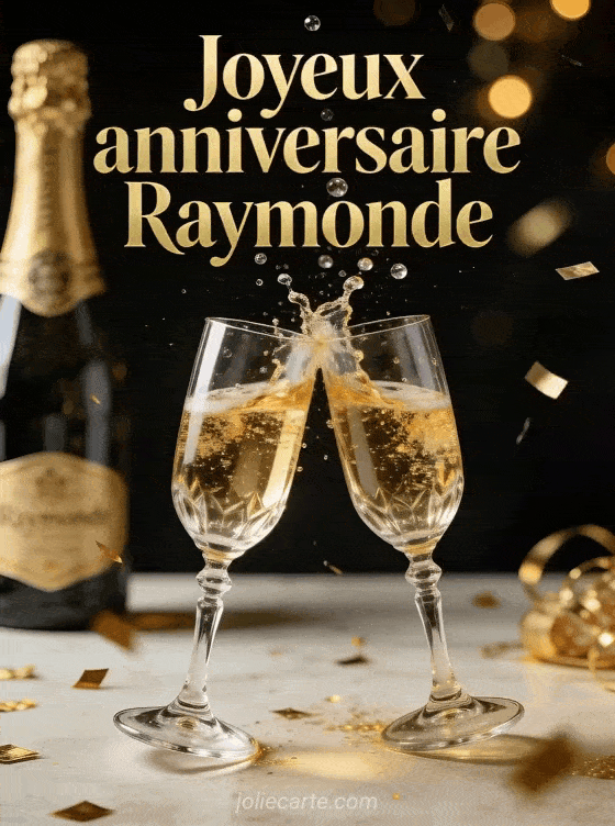 Joyeux anniversaire Raymonde - Raymonde champagne