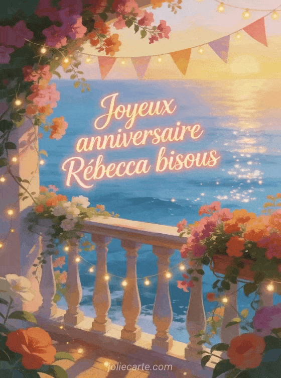 Joyeux anniversaire Rébecca - Joyeux anniversaire rebecca bisous