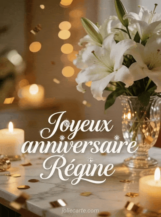 Joyeux anniversaire Régine - Joyeux anniversaire regine image