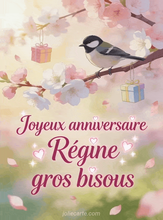 Joyeux anniversaire Régine - Joyeux anniversaire regine gros bisous