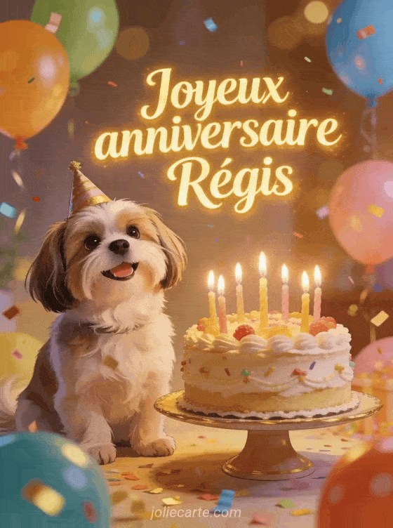Joyeux anniversaire Régis - Joyeux anniversaire regis chien