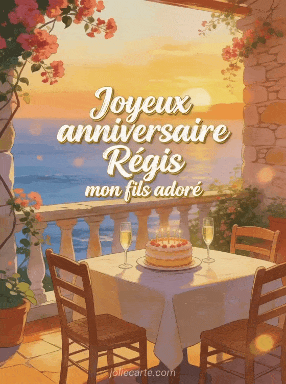Joyeux anniversaire Régis - Joyeux anniversaire regis mon fils