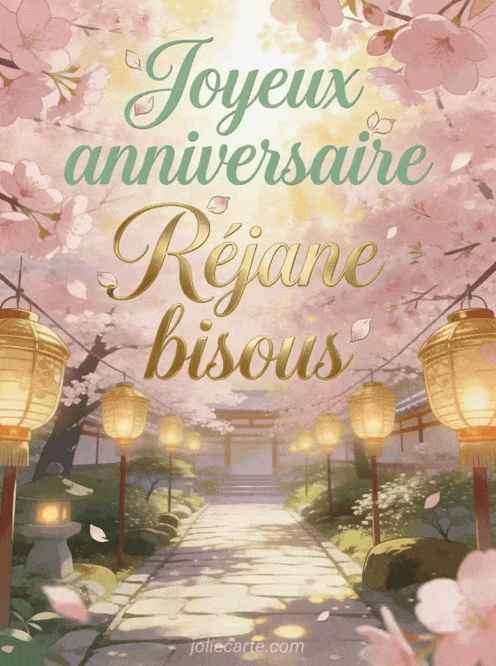 Joyeux anniversaire Réjane - Joyeux anniversaire rejane bisous