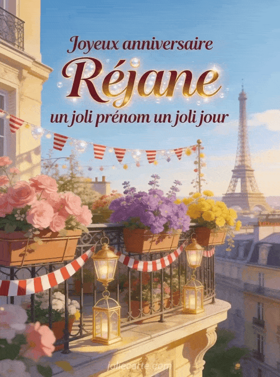 Joyeux anniversaire Réjane - Joyeux anniversaire rejane image