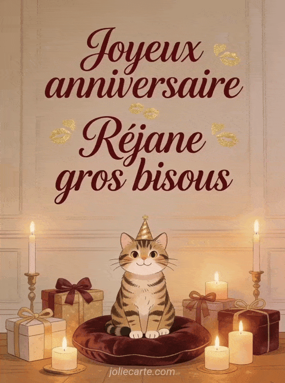 Joyeux anniversaire Réjane - Joyeux anniversaire rejane gros bisous