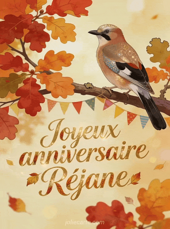 Joyeux anniversaire Réjane - Carte joyeux anniversaire rejane gratuite
