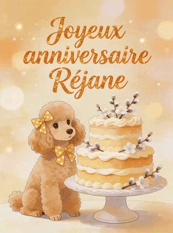 Joyeux anniversaire Réjane - Joyeux anniversaire rejane gif anime