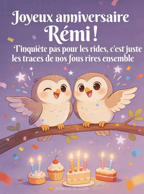 Joyeux anniversaire Rémi - Joyeux anniversaire remi rigolo