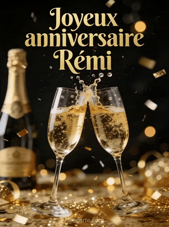 Joyeux anniversaire Remi - Remi champagne