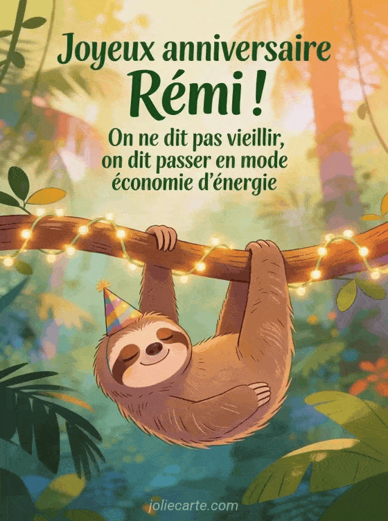 Joyeux anniversaire Remi - Remi humour