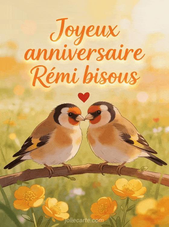 Joyeux anniversaire Rémi - Joyeux anniversaire remi bisous