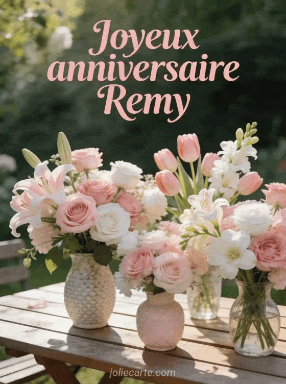 Joyeux anniversaire Remy - Joyeux anniversaire remy fleurs