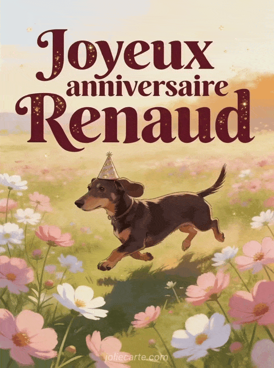 Joyeux anniversaire Renaud - Carte joyeux anniversaire renaud gratuite