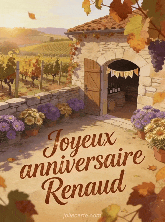 Joyeux anniversaire Renaud - Carte joyeux anniversaire renaud