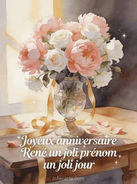 Joyeux anniversaire René - Joyeux anniversaire rene fleurs