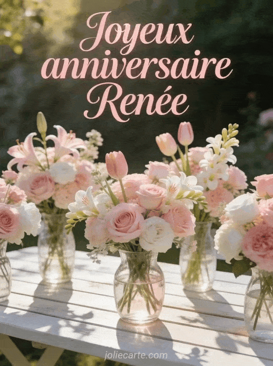 Joyeux anniversaire Renée - Joyeux anniversaire renee fleurs