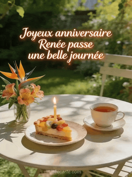 Joyeux anniversaire Renée - Carte joyeux anniversaire renee gratuite