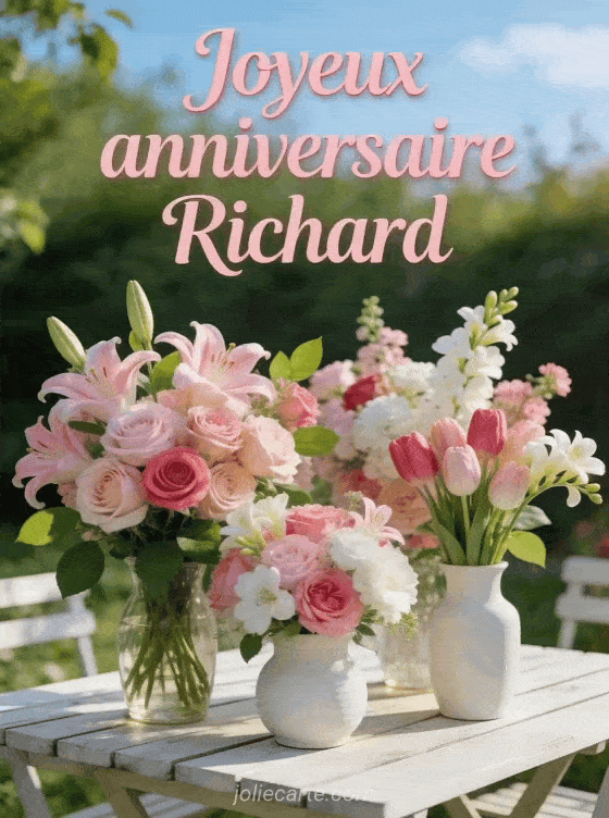 Joyeux anniversaire Richard - Joyeux anniversaire richard fleurs
