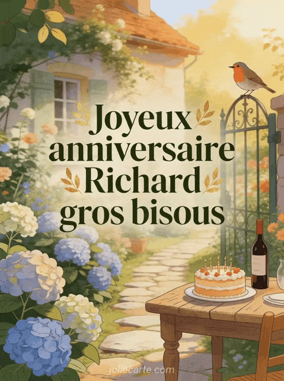 Joyeux anniversaire Richard - Joyeux anniversaire richard gros bisous
